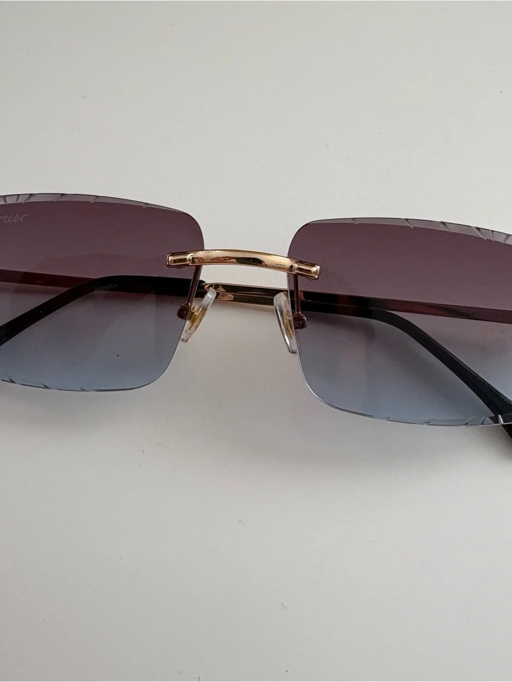 Rimless Gradient Sunglasses
